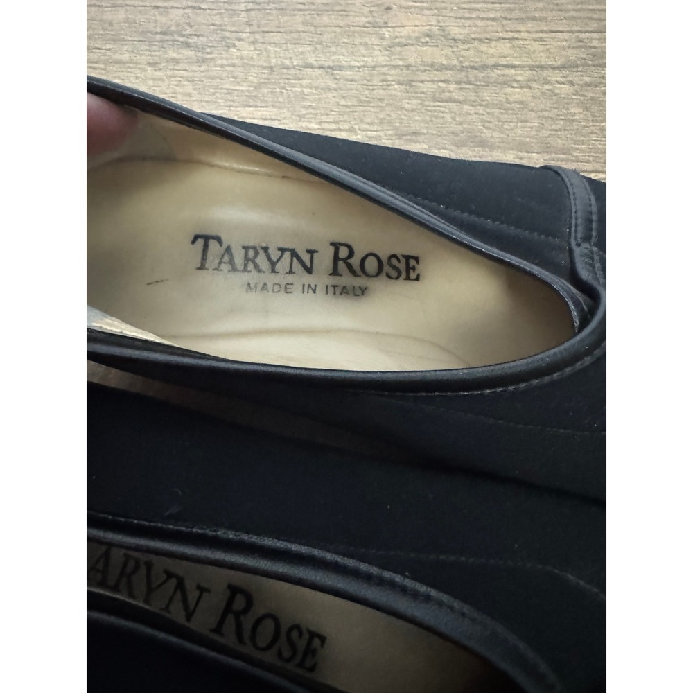 Taryn Rose Black Stretch Comfort Wedge Slip-On Shoes Size 38 - Picture 2 of 7